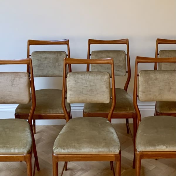 Vittorio Dassi, A Set of Six Dining Chairs, Circa 1950s