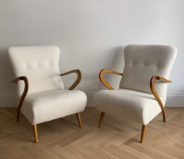 Guglielmo Ulrich, A Pair of Italian Armchairs, Circa 1960s