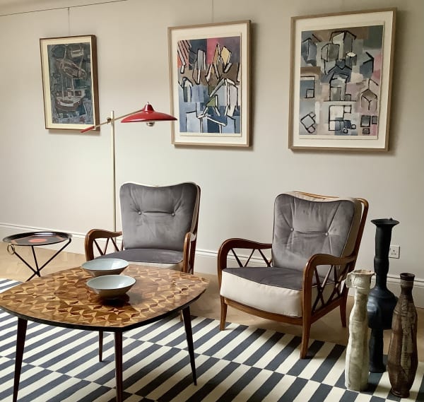 Attributed to Paolo Buffa, A Pair of Armchairs, Circa 1950s