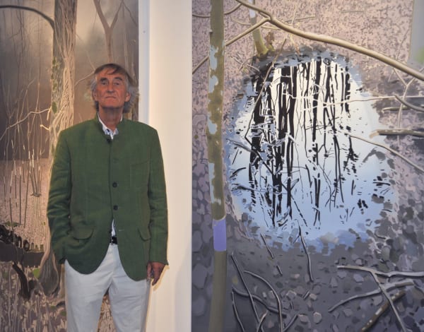NILS-UDO - Miroir Water, rowan berries, wicker and woven grass , 1999