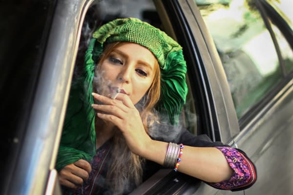 Fatimah Hossaini, Burqa behind the steering wheel (NFT)