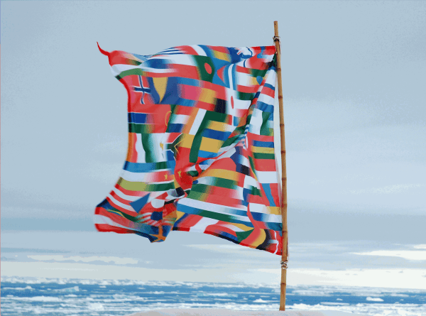 Lucy + Jorge Orta, Antarctica Flag