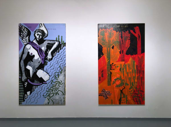 Untouchable Love solo exhibition by Alexandru Radvan at Anaid Art Gallery Berlin 2018 installation view