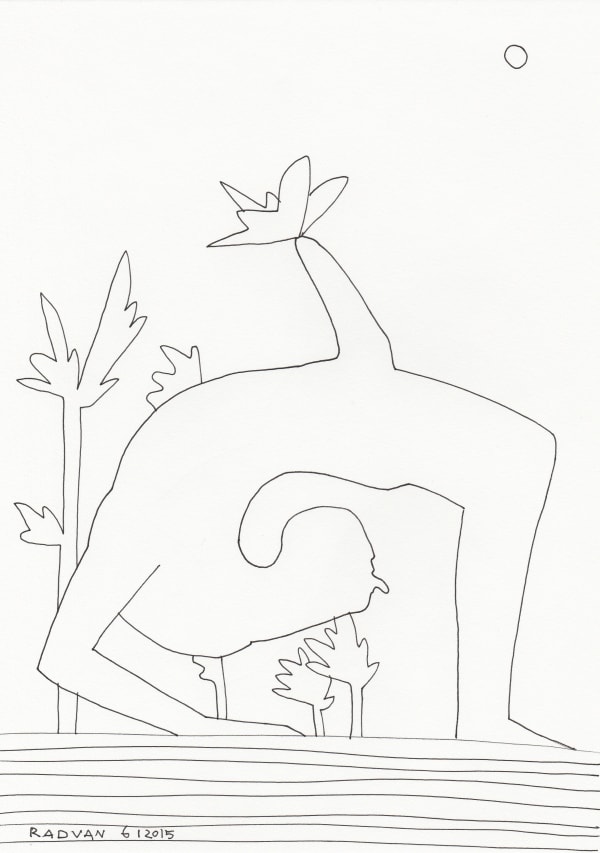 drawing on paper by Alexandru Radvan