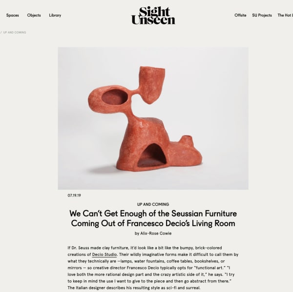Sight Unseen — Decio Studio