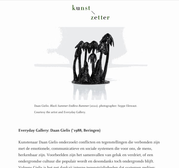 kunst zetter — Limburg art at Art Brussels
