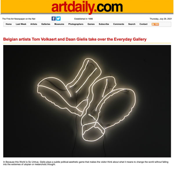 Art Daily — Tom Volkaert