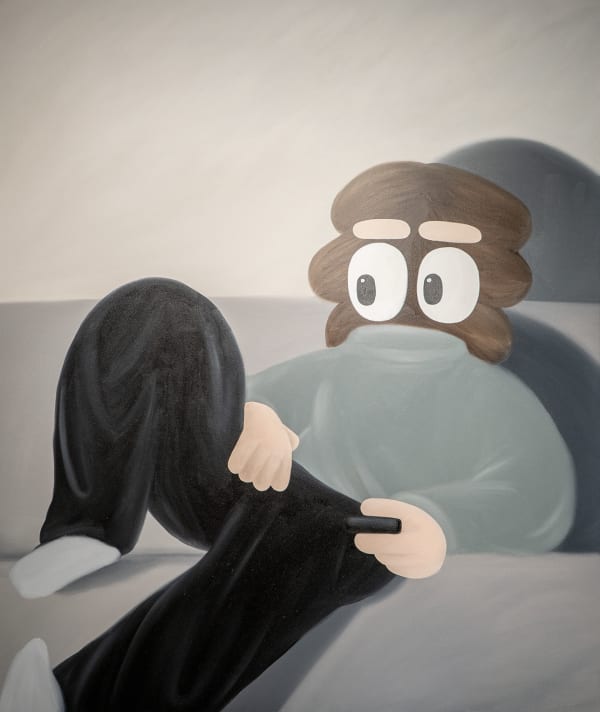 The Expert, 2022, Oil on canvas, 120 x 100 cm