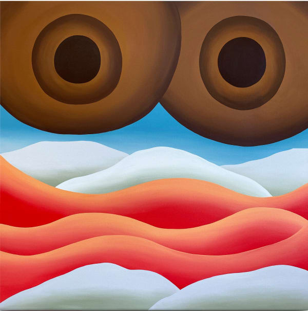 Almost Unseen and Barely There, 2022, Acrylic on Canvas, 127 x 127 cm