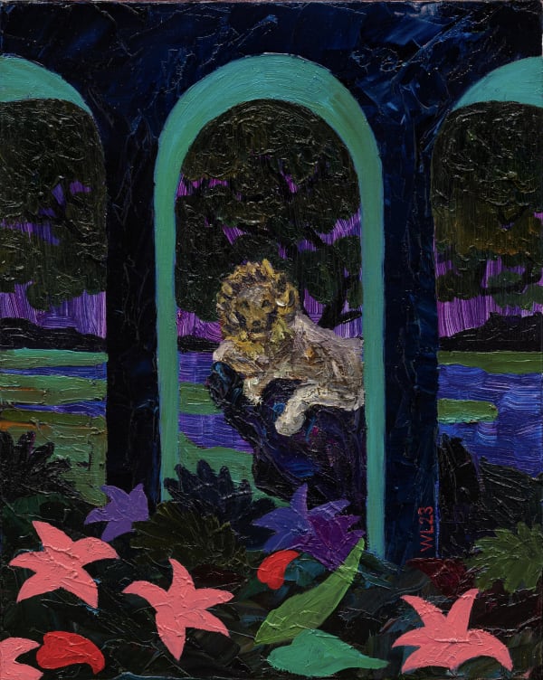 William Lim Night Safari 14 2023 Oil On Canvas 50 Cm X 40 Cm