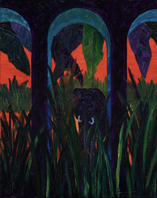 William Lim Night Safari 15 2023 Oil On Canvas 50 Cm X 40 Cm