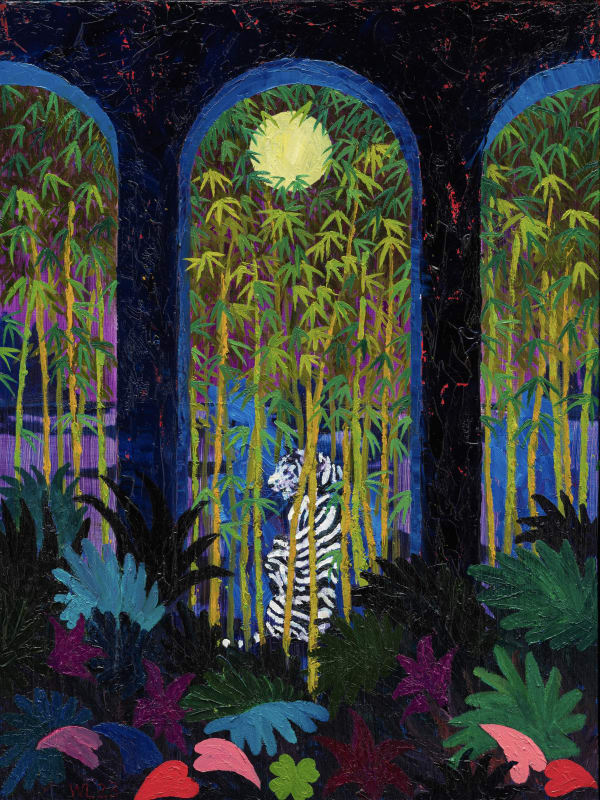William Lim Night Safari 3 2023 Oil On Canvas 80 Cm X 60 Cm