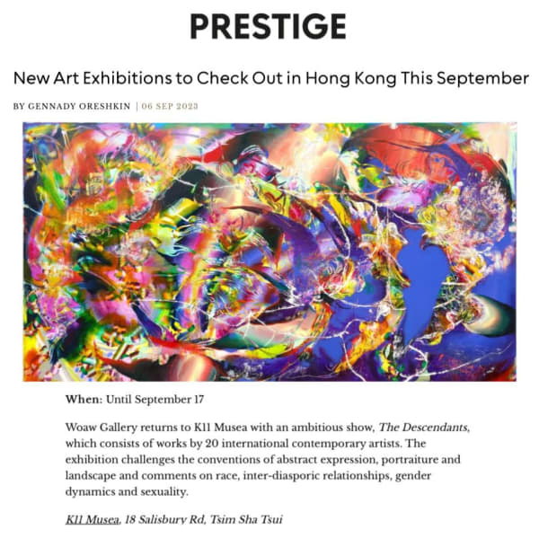 PRESTIGE: "New Art Exhibitions to Check Out in Hong Kong This September"