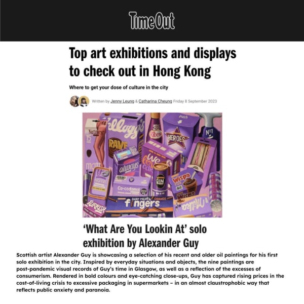 Timeout: "Top art exhibitions and displays to see in Hong Kong"