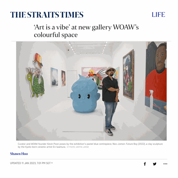 The Straits Times: "Soak up the artsy vibe at WOAW’s colourful space"