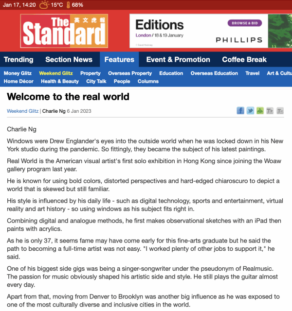 The Standard: "Welcome to the real world"