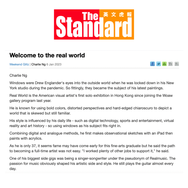 The Standard: "Welcome to the real world"