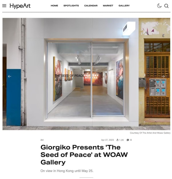 HypeArt: "Giorgiko Presents 'The Seed of Peace' at WOAW Gallery"