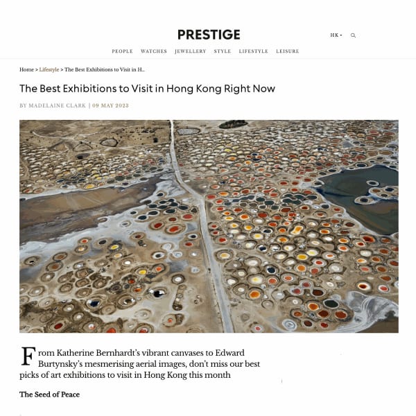 Prestige Hong Kong: "The Best Exhibitions to Visit in Hong Kong Right Now"