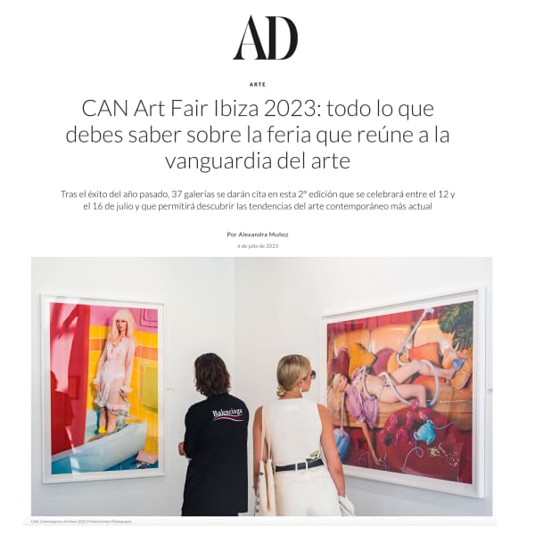 AD Spain: " CAN Art Fair Ibiza 2023: everything you need to know about the fair that brings together the avant-garde of art"