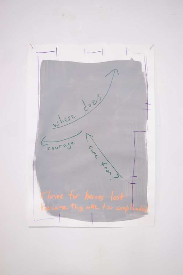 Jeremiah Day, Courage Source; Performance Notation, 2022.