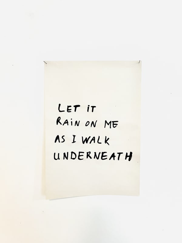 Rainbow Soulclub, Let it rain on me as I walk underneath, 2023 Silkscreen, 42 x 30 cm, unlimited edition