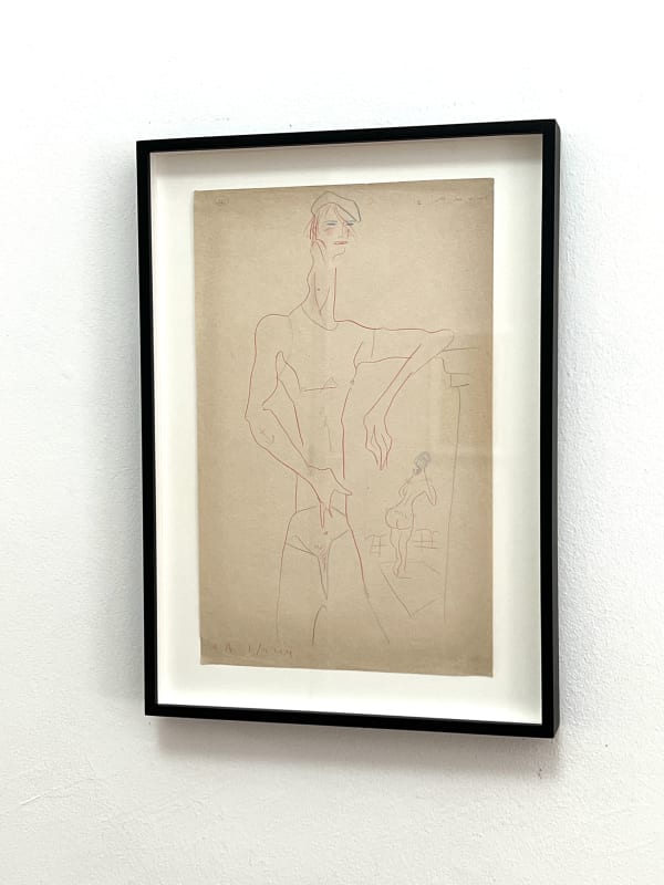 Sergei Eisenstein, Untitled, 1930s-1940s, coloured pencil on paper, 29 x 20,5 cm (framed)