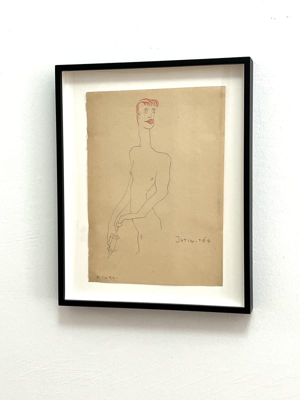 Sergei Eisenstein, Untitled, 1930s-1940s, coloured pencil on paper, 29 x 20,5 cm (framed)