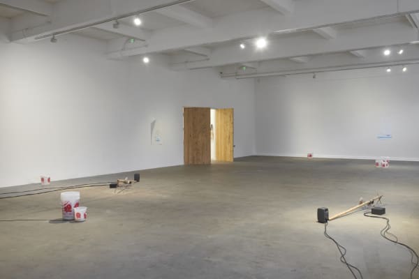 Simnikiwe Buhlungu, hygrosummons (iter.01), exhibition view. Produced by Chisenhale Gallery, London, and commissioned by Chisenhale Gallery, London and Kunstinstituut Melly,...