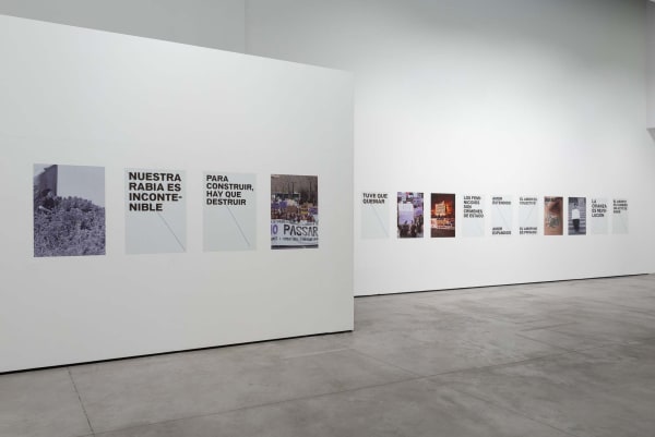 View of the exhibition “Dora García. Romeos, luchadorxs e insecto” © Es Baluard Museu, 2023. © of the work of...
