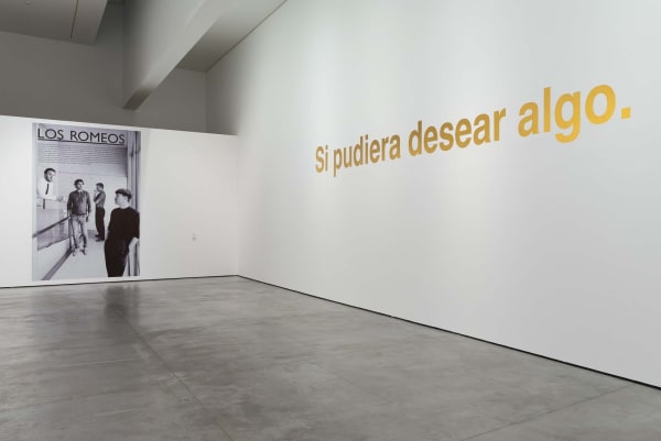 View of the exhibition “Dora García. Romeos, luchadorxs e insecto” © Es Baluard Museu, 2023. © of the work of...