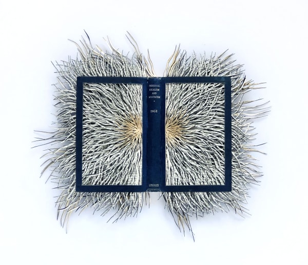 Personal Idealism and Mysticism, hand-cut altered book, 48x58cm, 2022
