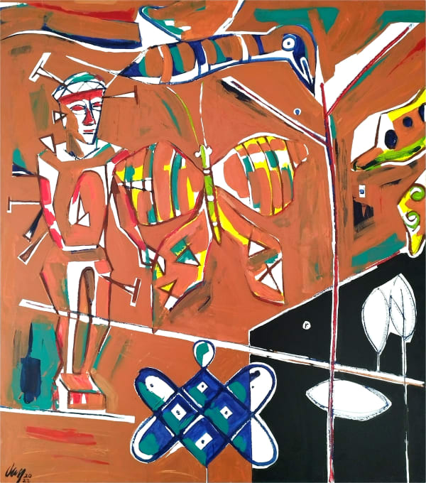 FRANCISCO VAN "A Força Mística na Paisagem", 2022 Acrylic on canvas 170 x 150 cm
