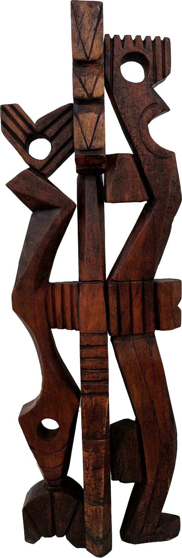 MASONGI "Expressões Humanitaria", 20210 Wood carving 130 x 38 x 38 cm