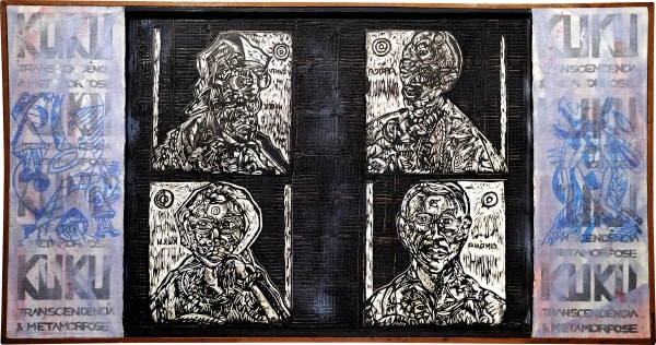 MANUEL VENTURA Untitled, 2022 Mixed media 180 x 94 cm