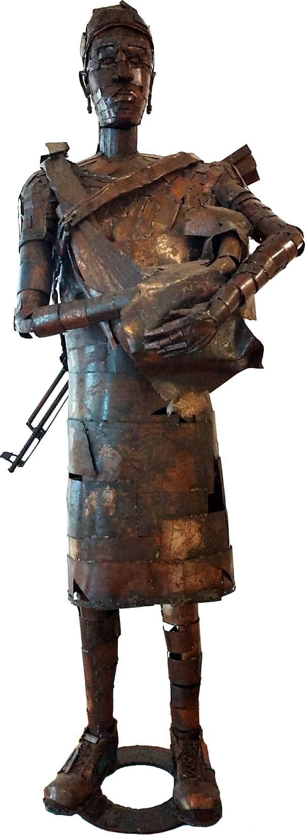 VALERIANO KAPOCO "Dona Maria", 2023 Metal sculpture 210 x 75 x 50