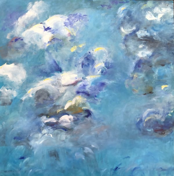 Clouds in the blue sky by Jeanne Boden