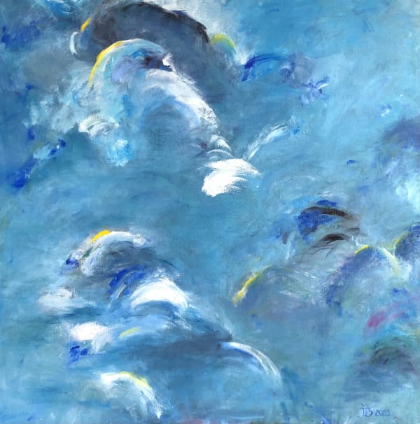 Clouds in the blue sky | The moving flux we live in