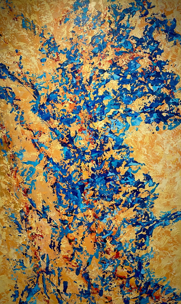 Ana Archer, Blue and Gold, 2022