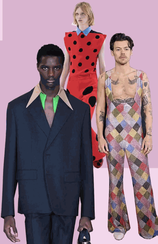 Prada, Marni and Harry Styles at The Grammy Awards. Composite: PR/Getty