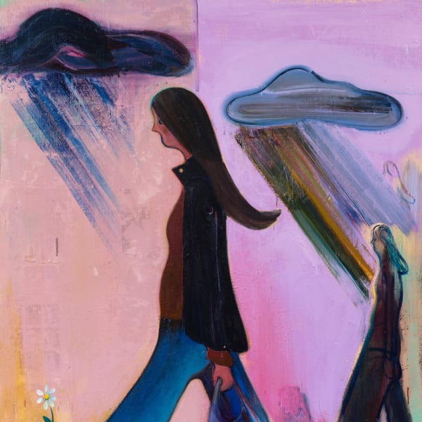 The Future is Elsewhere (If it Breaks Your Heart) #2, 2017. Oil on canvas, 72 x 68 inches. Inv. #HH1711