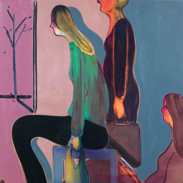 The Future is Elsewhere (If it Breaks Your Heart) #1, 2017. Oil on canvas, 68 x 64 inches. Inv. #HH1712