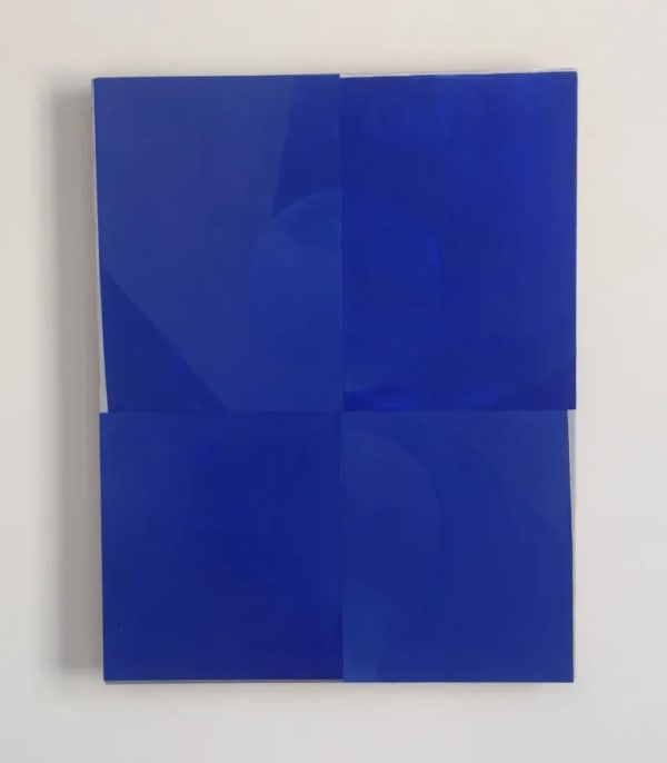 Nathlie Provosty, “Resonance II” (2016), oil on linen, 19 x 15 in (photo by the author for Hyperallergic)