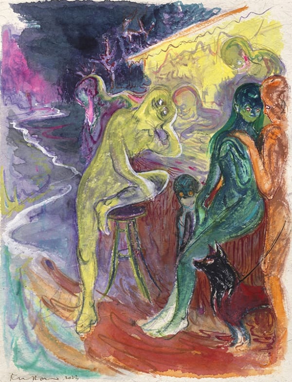 傅饒 Rao FU 《Bistro》 2023 水彩、紙本 Watercolor on paper Image: 34 × 26 cm Sheet: 41 × 33 cm