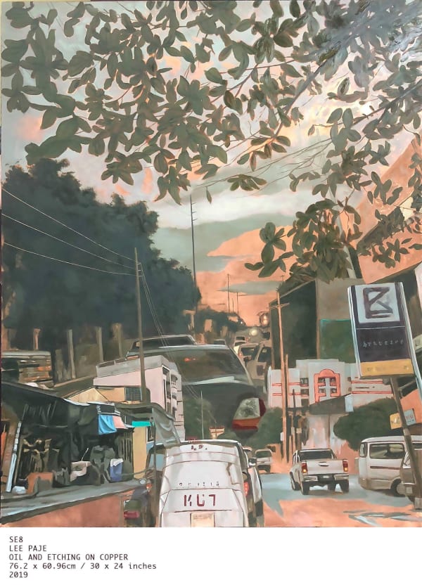 《SE8》 2019 油彩、蝕刻、銅版 76.2x90.96cm