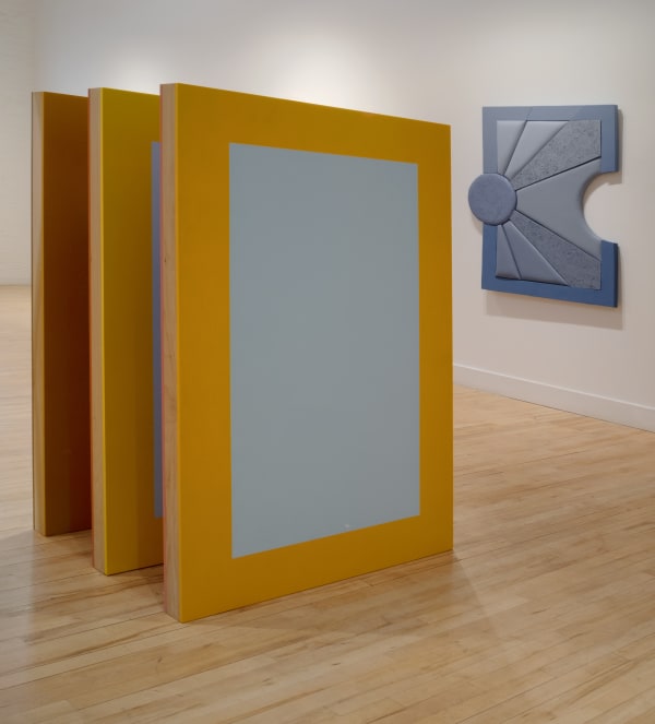 Conversations in Colour, 2020 Installation view of work by Rose Davey and Leah Guadagnoli