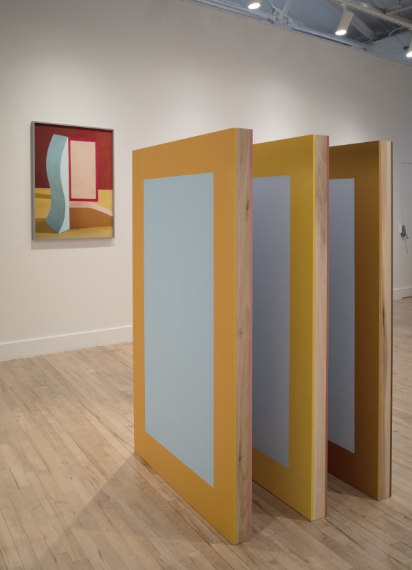 Conversations in Colour, 2020 Installation view of work by Rose Davey and Erin O'Keefe