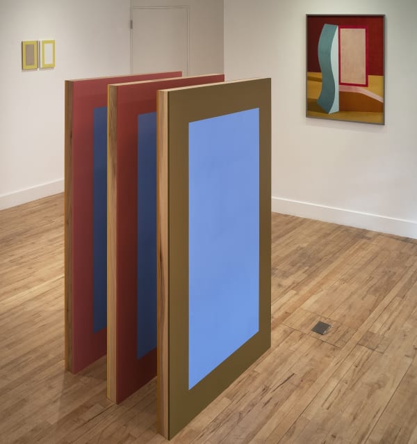 Conversations in Colour, 2020 Installation view of work by Rose Davey and Erin O'Keefe