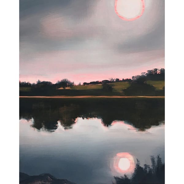 Back to the beginning (St Clement River, Cornwall), oil on board, 24 x 18 cm, 2020