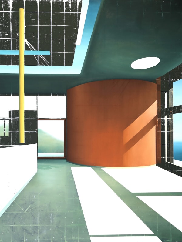 Asmund Havsteen-Mikkelsen Leaking Life Form, 2022 Signed, dated and titled backside Oil on canvas 184 x 140 cm